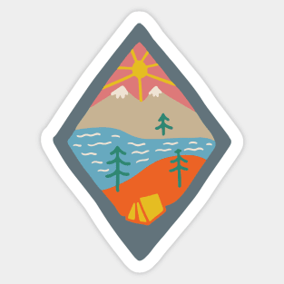 Beautiful Place for Camp Sticker